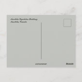 Manitoba Legislative Building Manitoba Canada Postkarte (Rückseite)