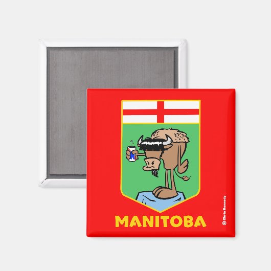 Manitoba-Magnet Magnet (Vorderseite/Rückseite)