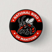 Manitoba National Bird Pin Button (Vorderseite)