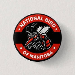 Manitoba National Bird Pin Button