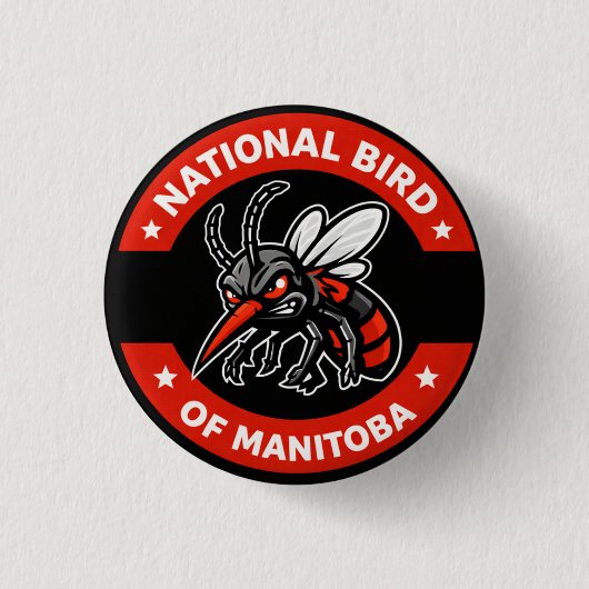 Manitoba National Bird Pin Button (Vorderseite)