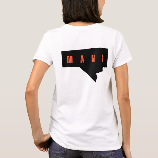 Manitoba Pride Shirt with Bold Grunge Letters (Rückseite)