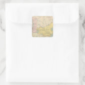 Manitoba Quadratischer Aufkleber (Tasche)
