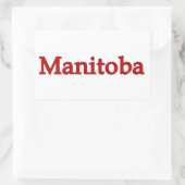 Manitoba Rechteckiger Aufkleber (Tasche)