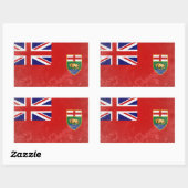Manitoba Rechteckiger Aufkleber (Blatt)