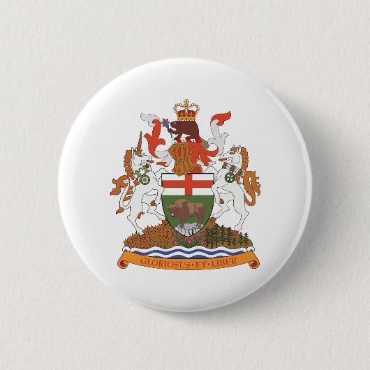 Manitoba-Wappen Button (Vorderseite)