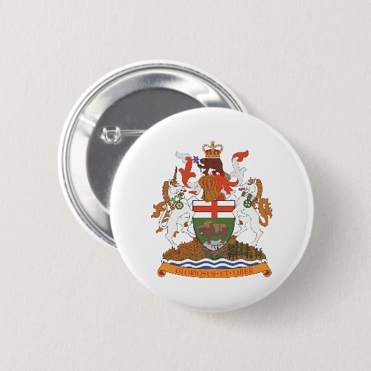 Manitoba-Wappen Button (Vorne & Hinten)