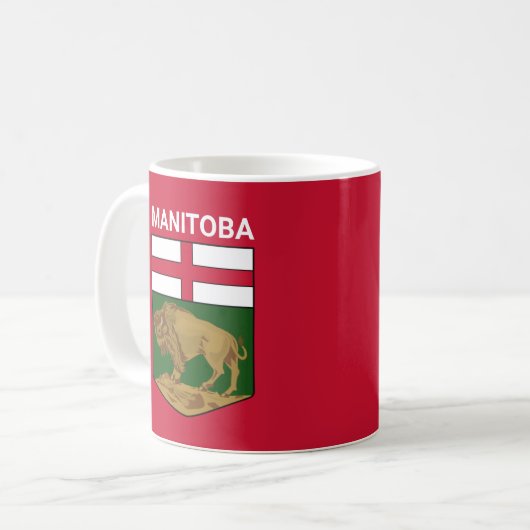 Manitoba-Wappen - KANADA Kaffeetasse (Vorderseite Links)