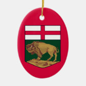 Manitoba-Wappen - KANADA Keramik Ornament (Vorne)