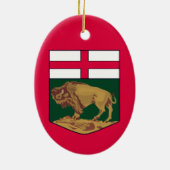 Manitoba-Wappen - KANADA Keramik Ornament (Hinten)