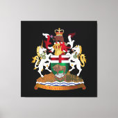 Manitoba-Wappen Leinwanddruck (Vorderseite)