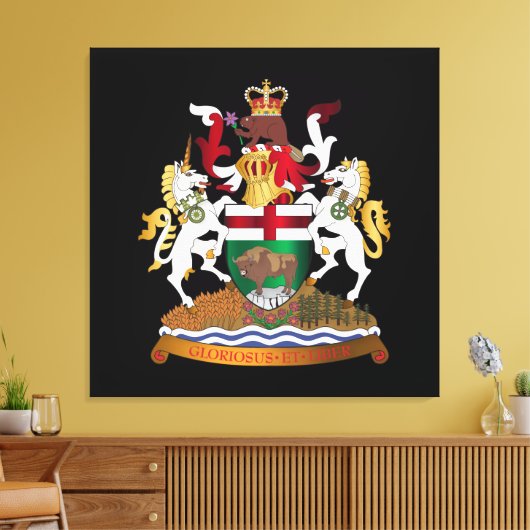 Manitoba-Wappen Leinwanddruck (Insitu (Wohnzimmer))