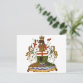 Manitoba-Wappen Postkarte (Stehend Vorderseite)