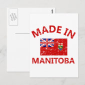 Manitoba-Wappen Postkarte (Vorne/Hinten)