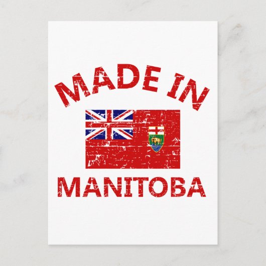 Manitoba-Wappen Postkarte (Vorderseite)