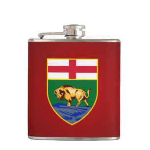 Manitoban-Wappen Flachmann