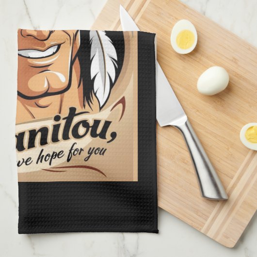 Manitou Geschirrtuch (Viertel Falte)