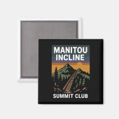 Manitou Incline Summit Club Magnet (Vorderseite/Rückseite)