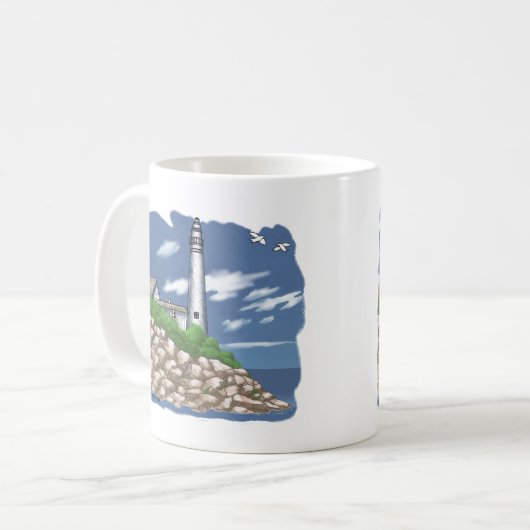 Manitou Leuchtturm Tasse (Vorderseite Links)