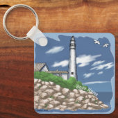 Manitou Lighthouse Schlüsselanhänger (Vorderseite)