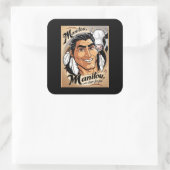 Manitou Quadratischer Aufkleber (Tasche)