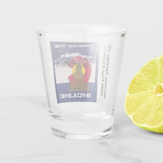 Manitou Schnapsglas (Rückseite)