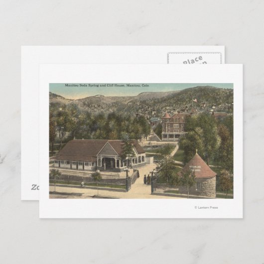 Manitou Springs, CO 3 Postkarte (Vorne/Hinten)