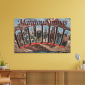 Manitou Springs, Colorado - Große Buchstabenszenen Leinwanddruck (Insitu (Wohnzimmer))