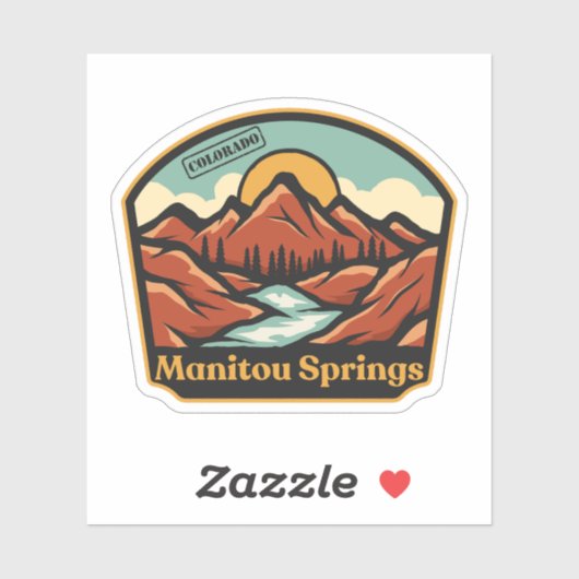 Manitou Springs, Colorado Sticker (Blatt)