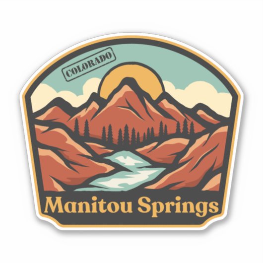 Manitou Springs, Colorado Sticker (Vorderseite)