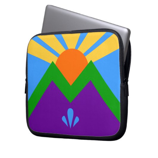 Manitou Springs Flag Laptop Sleeve (Vorderseite Links)