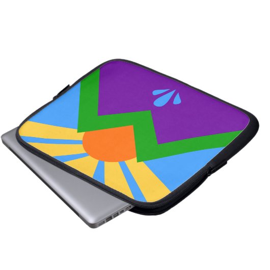 Manitou Springs Flag Laptop Sleeve (Vorne Knopf)