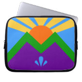 Manitou Springs Flag Laptop Sleeve (Vorderseite)