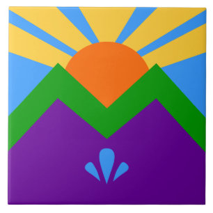 Manitou Springs Flag Tile Fliese