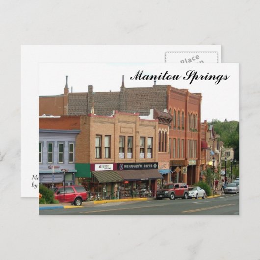 Manitou Springs Postkarte (Vorne/Hinten)
