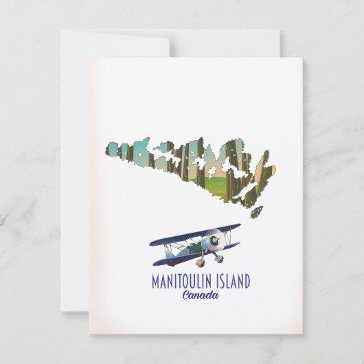 Manitoulin Island Kanada Karte (Vorderseite)