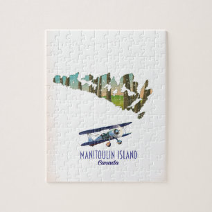 Manitoulin Island Kanada Karte Puzzle