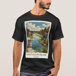 Manitoulin Island Ontario Freshwater Island Scener T-Shirt