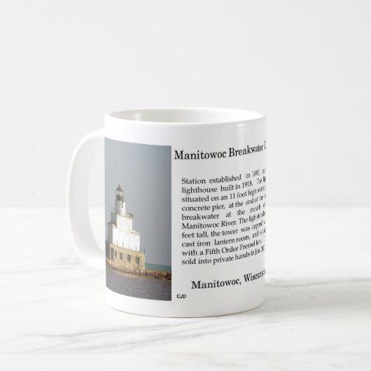 Manitowoc Breakwater Light Tasse (Vorderseite Links)