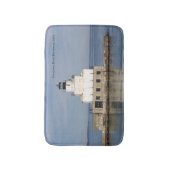 Manitowoc North Breakwater Light bathmat Badematte (Vorderseite Vertikal)