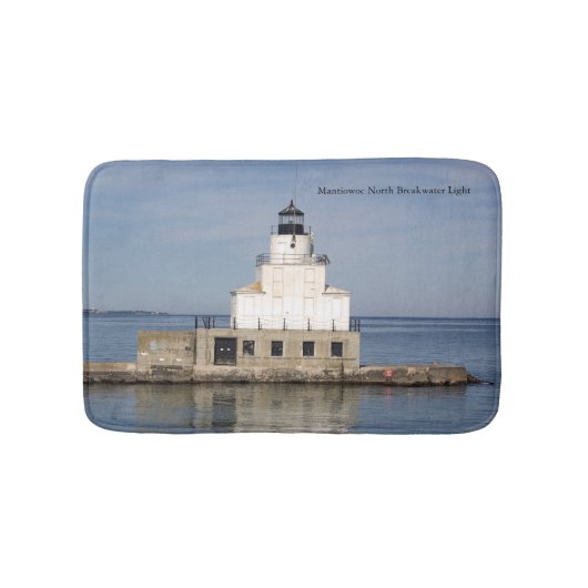 Manitowoc North Breakwater Light bathmat Badematte (Vorderseite)