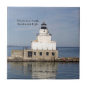 Manitowoc North Breakwater Light Flip Fliese (Vorderseite)