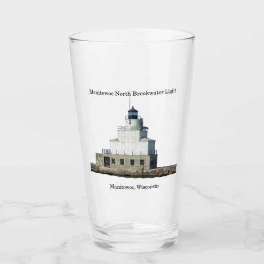 Manitowoc North Breakwater Light Glas (Vorderseite)