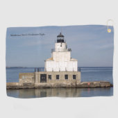 Manitowoc North Breakwater Light Golf Handtuch (Horizontal)