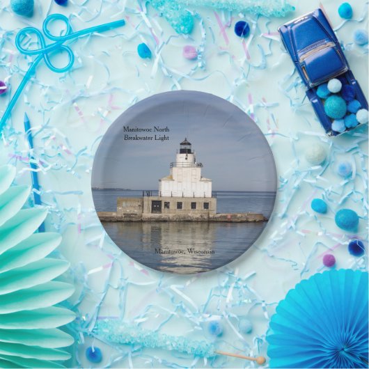 Manitowoc North Breakwater Light Paper plate Pappteller (Party)