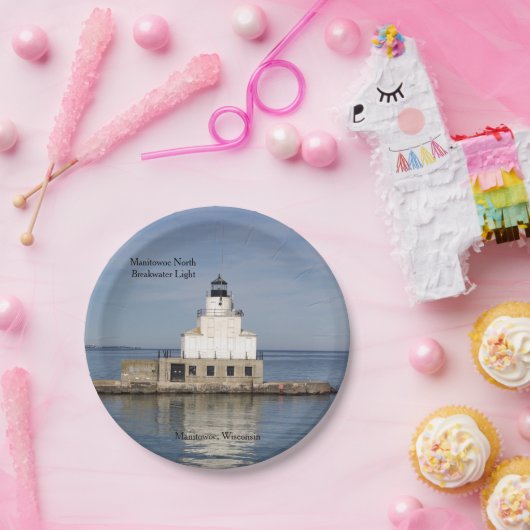 Manitowoc North Breakwater Light Paper plate Pappteller (Party)