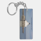 Manitowoc North Breakwater Light Rekt. Schlüsselke Schlüsselanhänger (Vorderseite links)