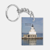 Manitowoc North Breakwater Light Schlüsselkette Schlüsselanhänger (Vorderseite links)