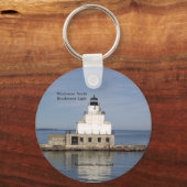 Manitowoc North Breakwater Light Schlüsselkette Schlüsselanhänger (Vorderseite)