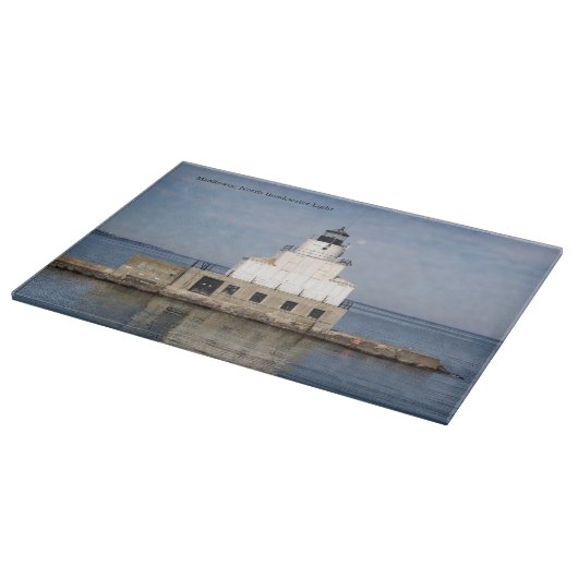 Manitowoc North Breakwater Light-Schnittplatte Schneidebrett (Ecke)